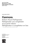 Kenmore 26.2 cu. ft. French Door Refrigerator w/ Fresh Storage Drawer - Stainless Steel Owner's Manual (Espanol)