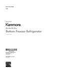 Kenmore 24 cu.ft. French Door Bottom-Freezer Refrigerator w/Grab-N-Go Door Owner's Manual