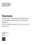 Kenmore 24'' Built-In Dishwasher - Stainless Steel ENERGY STAR Installation Guide