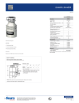 Kenmore 1/2 hp Garbage Disposal Specifications