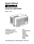 Kenmore 78122 User's Manual