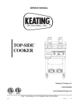 Keating Of Chicago Top-Side Cooker 028951 User's Manual