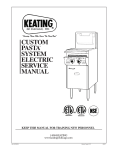 Keating Of Chicago 240V User's Manual