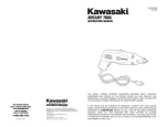 Kawasaki Rotary Tool 840589 User's Manual