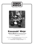 Kawasaki NINJA 74110 User's Manual