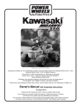 Kawasaki MOJAVE 78473 User's Manual