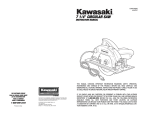 Kawasaki 843327 User's Manual