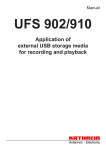 Kathrein UFS 910 User's Manual
