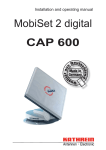 Kathrein MobiSet 2 Digital CAP 600 User's Manual