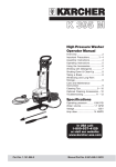 Karcher K 395 M User's Manual