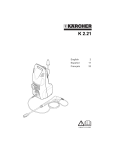 Karcher K 2.21 User's Manual