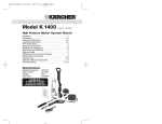 Karcher K 1400 User's Manual