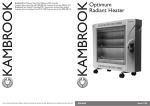 Kambrook KRH600 User's Manual