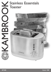 Kambrook KT100 User's Manual