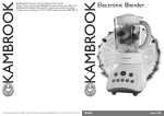 Kambrook KB600 User's Manual