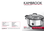 Kambrook KSC700 User's Manual