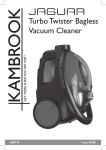 Kambrook JAGUAR KBV70 User's Manual
