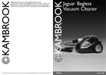 Kambrook Jaguar KBV40 User's Manual