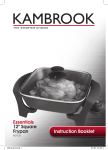 Kambrook ESSENTIALS KEF120 User's Manual