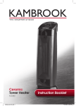 Kambrook CERAMIC KCE440 User's Manual