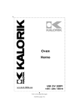 Kalorik USK OV 32091 User's Manual