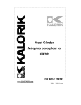 Kalorik USK MGR 25959 User's Manual