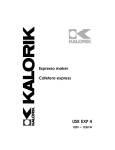 Kalorik USK EXP 4 User's Manual