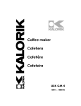 Kalorik USK CM 4 User's Manual