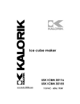 Kalorik - Team International Group Ice Maker USK ICBM 30116 User's Manual