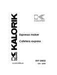 Kalorik - Team International Group Espresso Maker EXP 25022 User's Manual