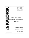 Kalorik - Team International Group Cooktop 30035 User's Manual