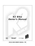 K2 Bike S User's Manual