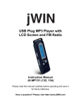 Jwin JX-MP131 User's Manual