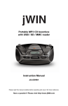 Jwin JX-CD561 User's Manual
