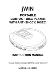 Jwin JX-CD477 User's Manual