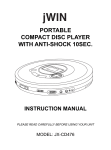 Jwin JX-CD476 User's Manual