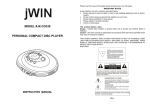 Jwin JX-CD339 User's Manual