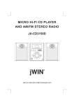 Jwin JX-CD3150D User's Manual