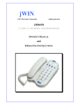Jwin JT-P670 User's Manual