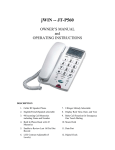 Jwin JT-P560 User's Manual