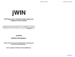 Jwin JD-VD509 User's Manual