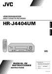 JVC VIDEOGRABADOR HR-J4404UM User's Manual