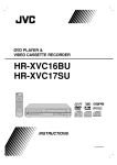 JVC VCR HR-XVC17SU User's Manual