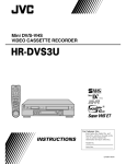JVC VCR hr-dvs3u User's Manual