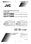 JVC UX-F70MD User's Manual