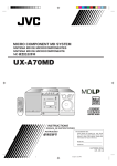 JVC UX-A70MD User's Manual