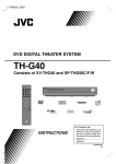 JVC TH-G40 User's Manual