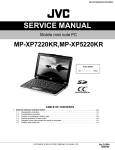JVC MP-XP7220KR User's Manual