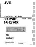 JVC SR-9240E User's Manual