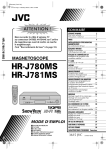 JVC SHOWVIEW HR-J780MS User's Manual